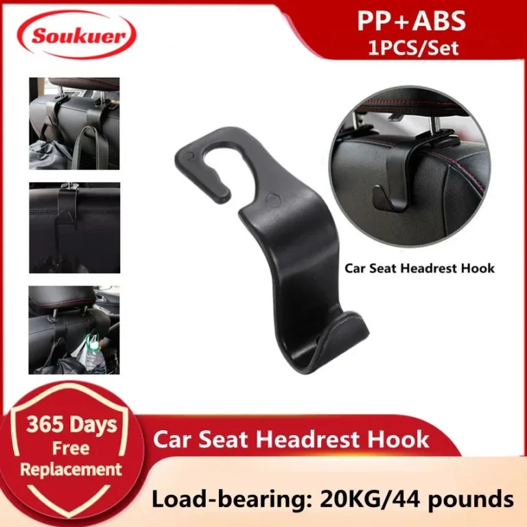 Car Seat Headrest Hook for Auto Back Seat Organizer Hanger Storage Holder for Handbag Purse Bags Clothes Coats-S-01