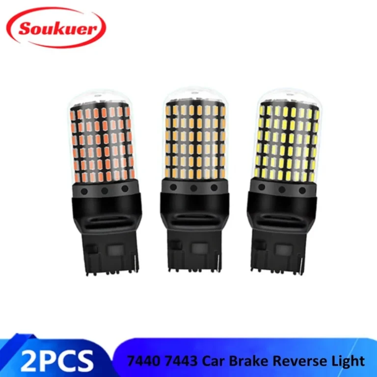 T20 Car Turn Light CanBus 2900LM 7440 W21W 7443 W21 5W Signal Lamp 3014 144SMD LED Bulbs
