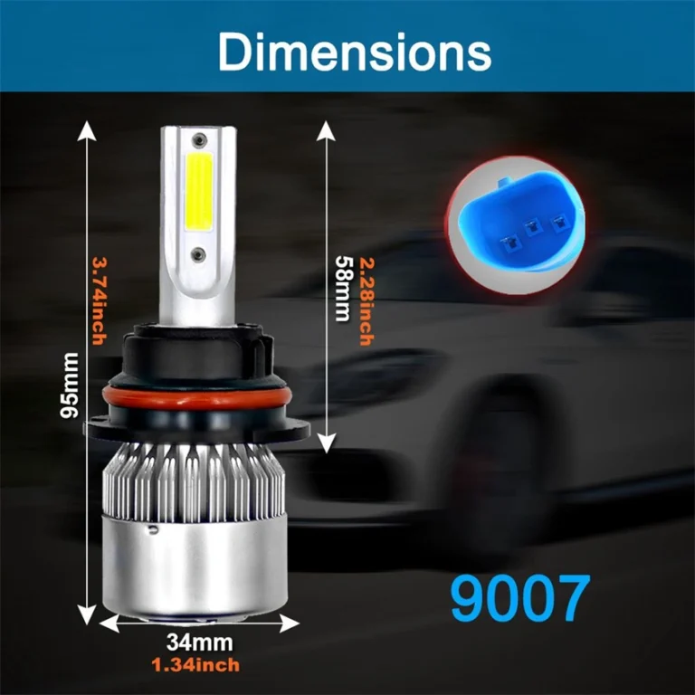 9007/HB5 Hi/Lo Car LED Headlight Bulbs C6