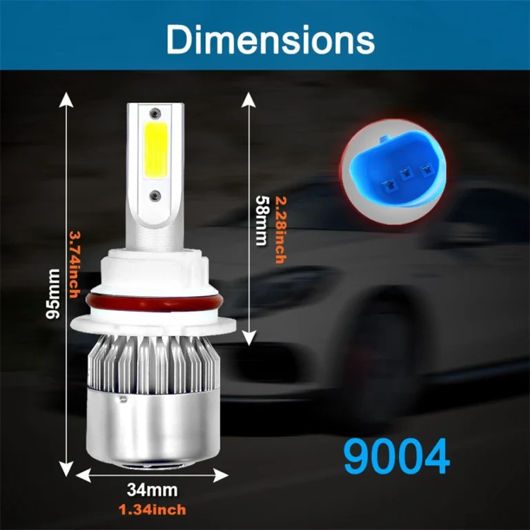 9004/HB1 Hi/Lo Car LED Headlight Bulbs C6