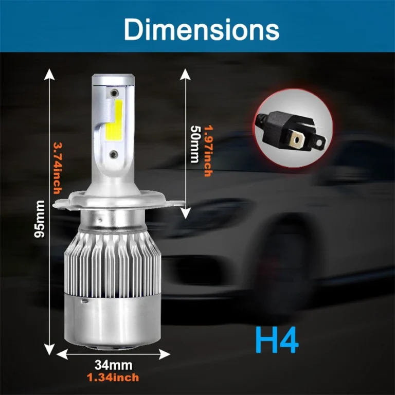 H4/9003/HB2 Hi/Lo Led Headlight C6